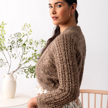 Heartleaf Cardigan in Berroco Vintage Sock - Downloadable PDF