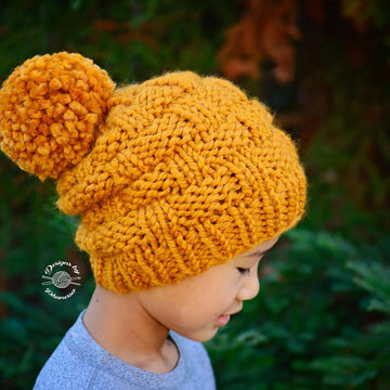 Basket Weave Slouch Beanie