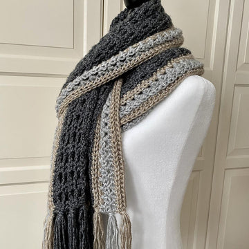 Easy Crochet Scarf Shawl Pattern: Easy-Pleaser Scarf Shawl