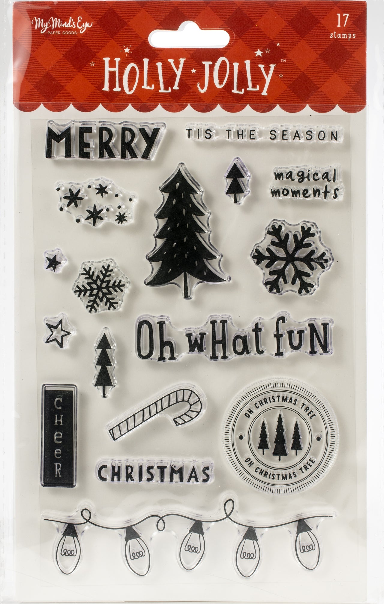 My Minds Eye Holly Jolly Clear Stamps - 600790