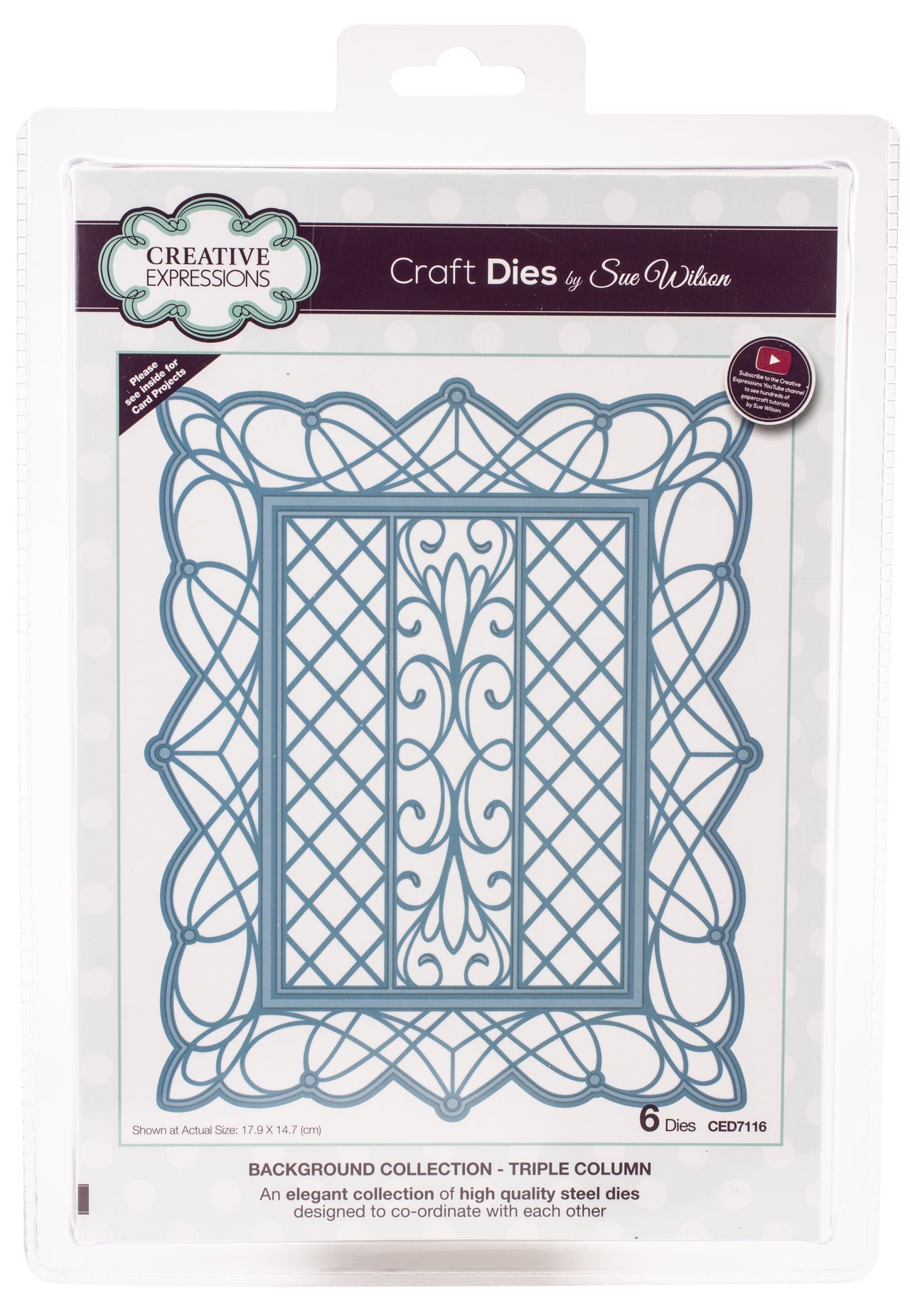 Creative Expressions Craft Dies By Sue Wilson - Background-Triple Column