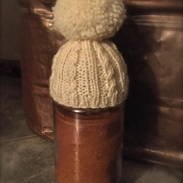 Cabled Candle Topper