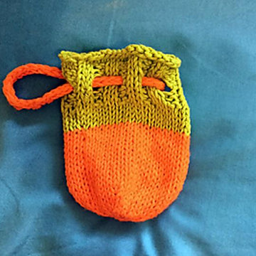 Marble drawstring bag