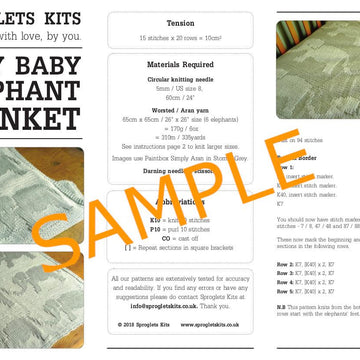 Easy Elephant Baby Blanket