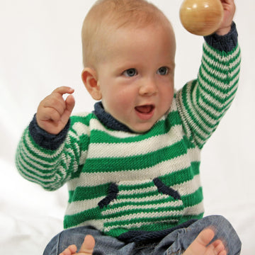 Strickanleitung Babypullover Hanna & Hannes in den Größen 62 bis 92, für mutige Anfänger