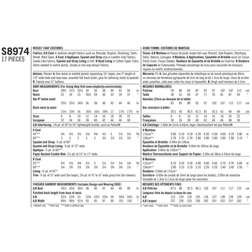 Simplicity S8974 Misses Cosplay Coat Costume - Sewing Pattern