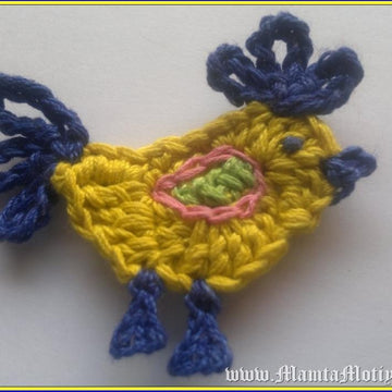Crochet Rooster Applique Pattern For Easter & Christmas
