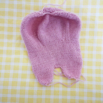 Original Knitting Patterns -Knit a hare COOKY toy, 8 inches tall based on BT21