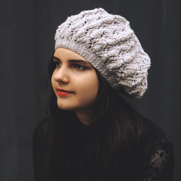 Lattice Beret Knitting Pattern