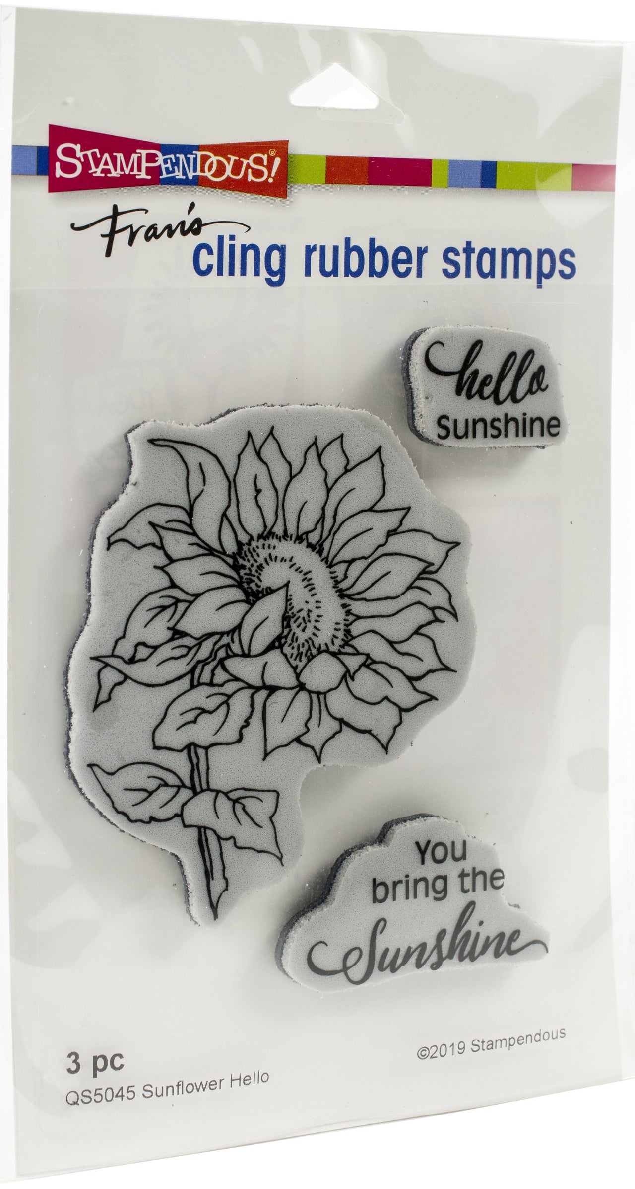 Stampendous Cling Stamp - Sunflower Hello