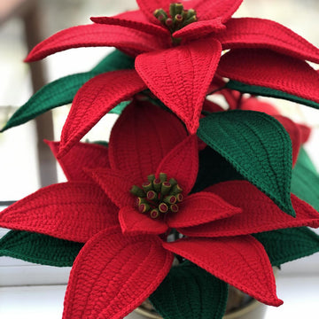 Crochet Poinsettia Pattern