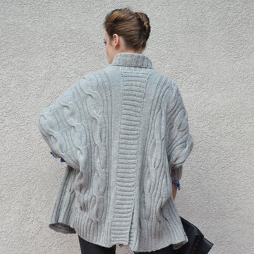 Gray Dolman Cardigan