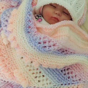 Honeysuckle baby blanket