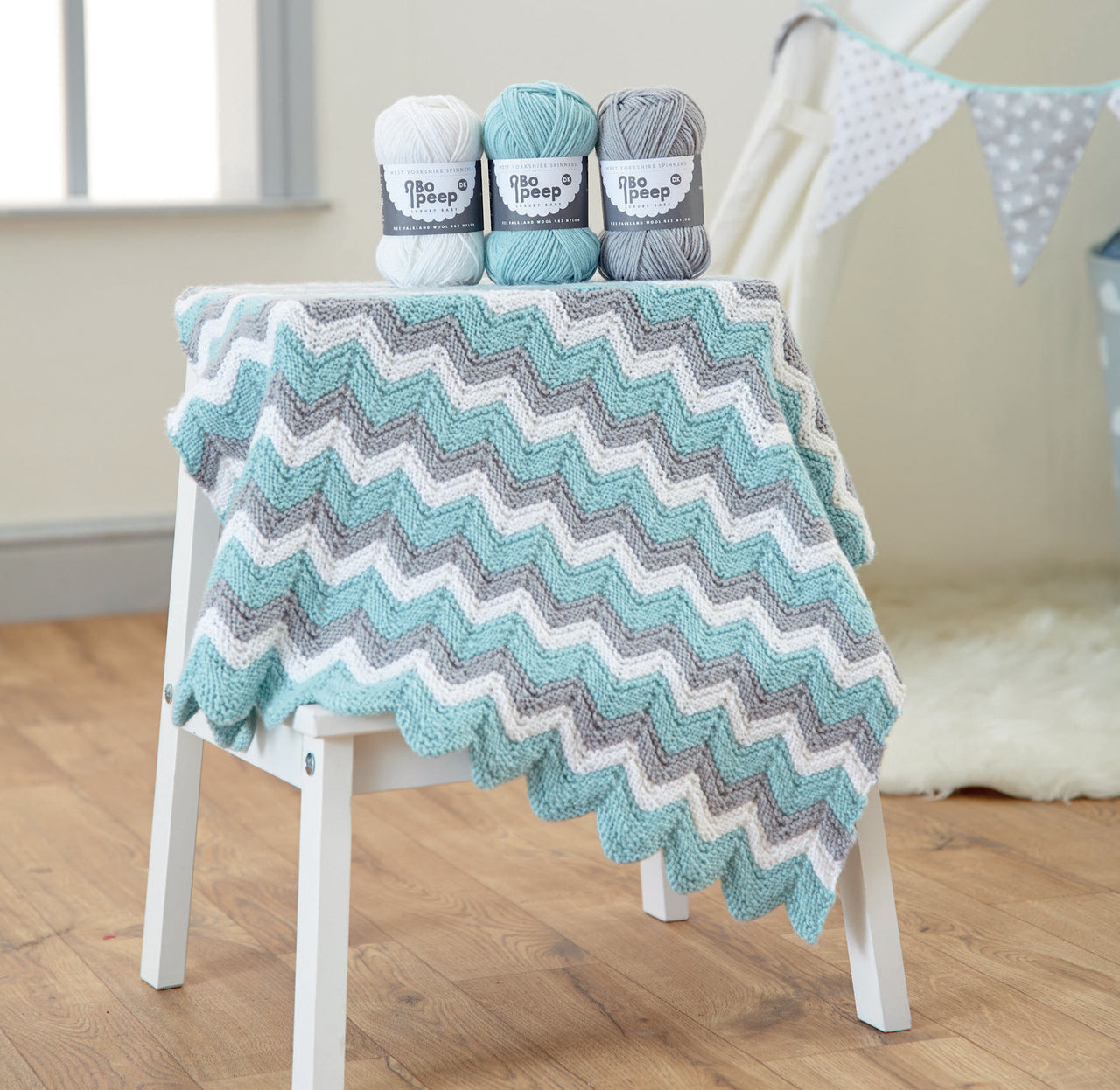 West Yorkshire Spinners Bo Peep Knitted Blanket Kit