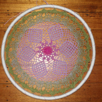 Granny's Garden Mandala wall hanging