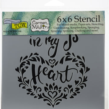 The Crafter's Workshop Crafter's Workshop Template 6"X6" - In My Heart
