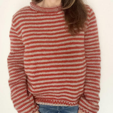 Skinny Stripe Roll Neck