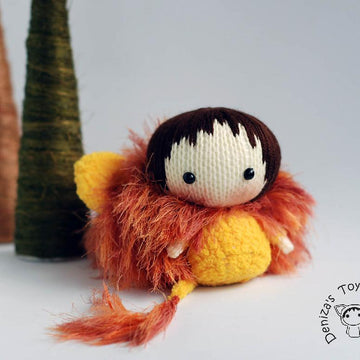 Shaggy Lion Doll. Toy from the Tanoshi series.