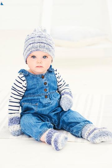 Baby Set in Stylecraft Bambino Prints - 9748 - Leaflet