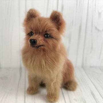 Pomeranian dog crochet