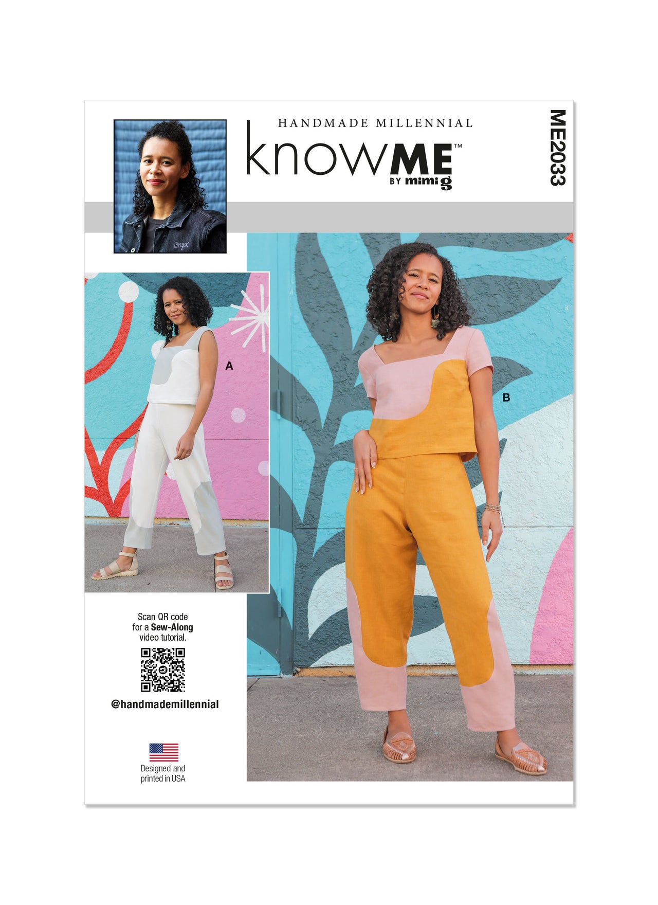 Know Me Misses' Crop Tops and Pants ME2033 - Sewing Pattern