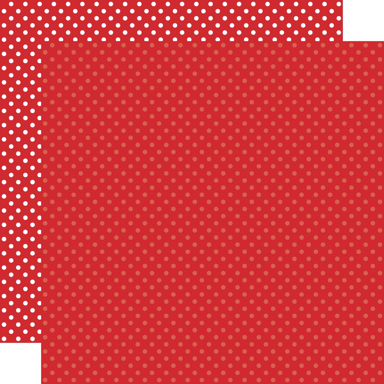 Echo Park Paper Echo Park Dots/Stripes Double-Sided Cardstock 12"X12" 25/Pkg - Red