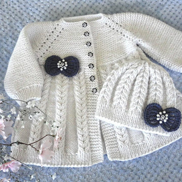 Cables Baby Jacket Knitted Baby Cardigan Baby Sweater Baby Coat