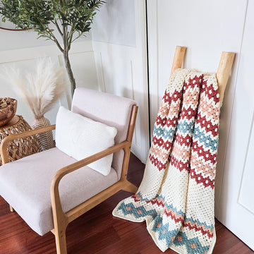 Gemstone Hues Crochet Blanket