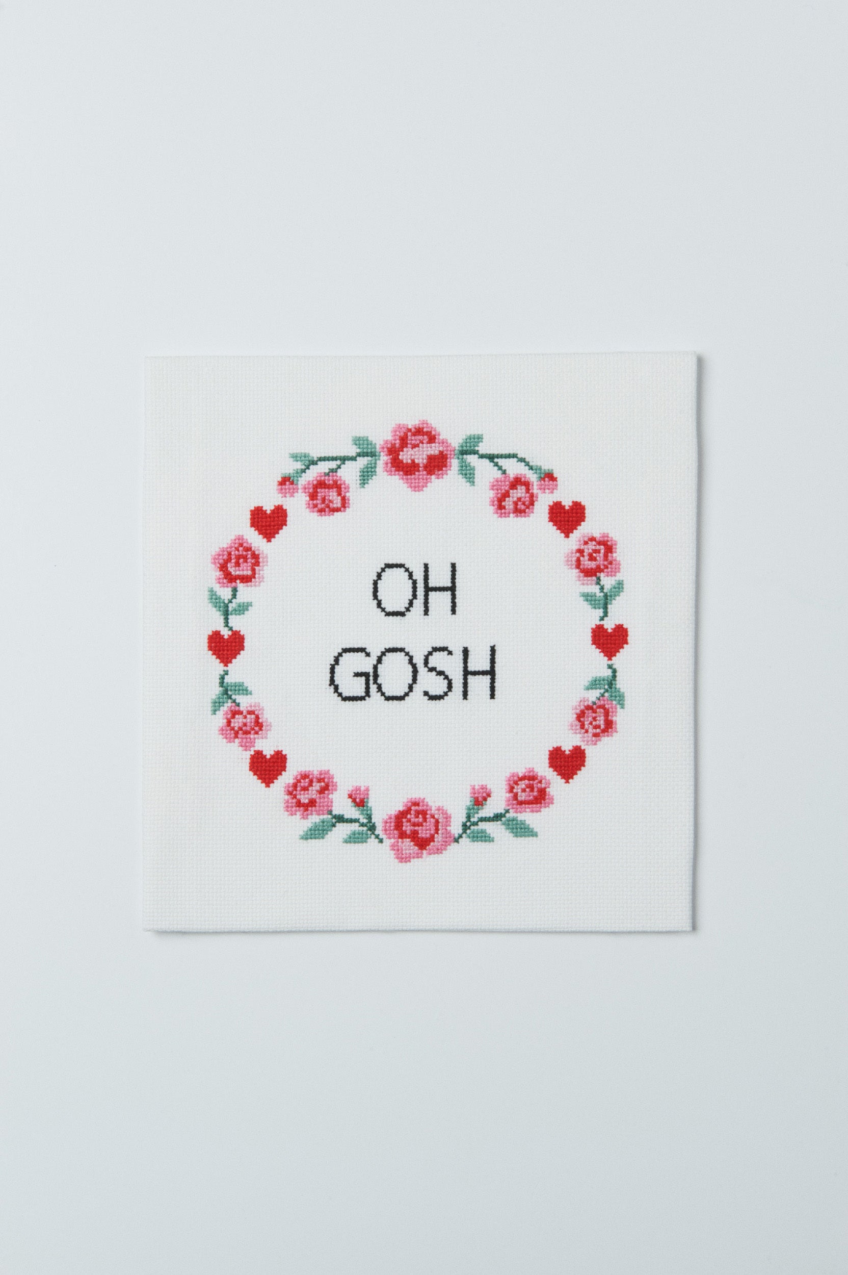 Wool and the Gang Oh Gosh Cross Stitch Kit