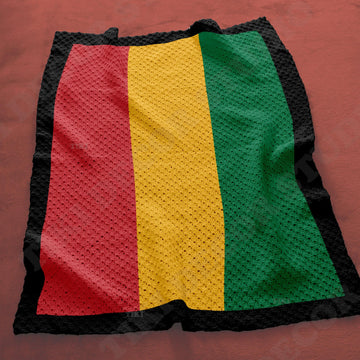 C2C Crochet Pattern Striped Rasta Blanket Rastafari Throw Reggae Afghan