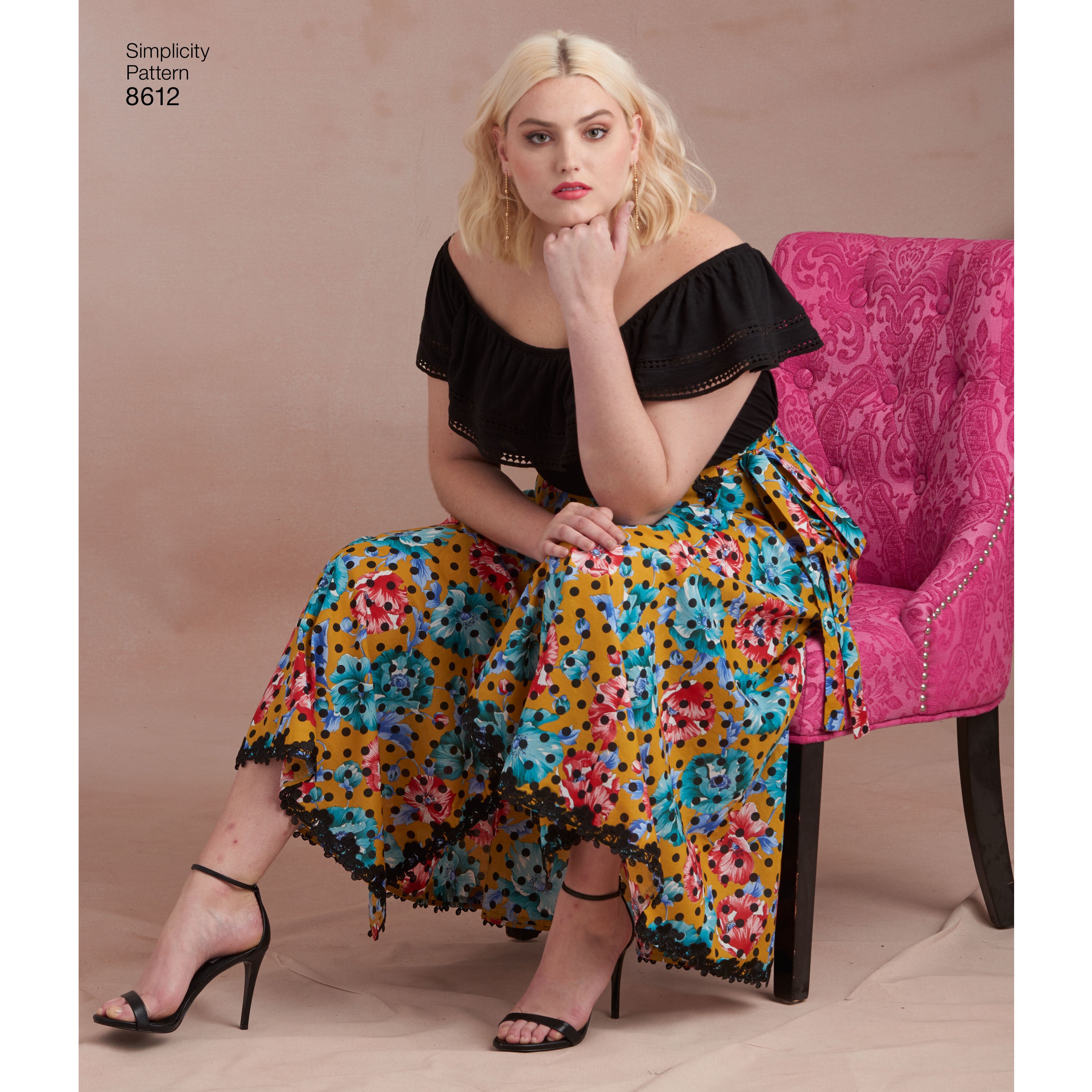 Simplicity 8612 Women's Easy Wrap Skirts by Ashley Nell Tiption - Sewing Pattern