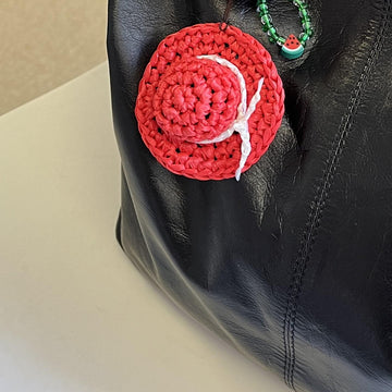 Mini Straw Hat keychain Crochet pattern