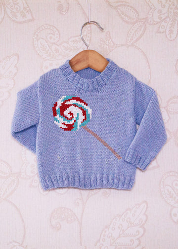 Intarsia - Lollipop Chart - Childrens Sweater