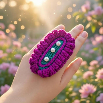 Crochet Hair Clip Pattern PDF, Flower Hair Clip, Easy Crochet Barrette, Girls Hair Accessory, Video Tutorial
