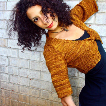 Mother and Daughter Twist Front Shrug