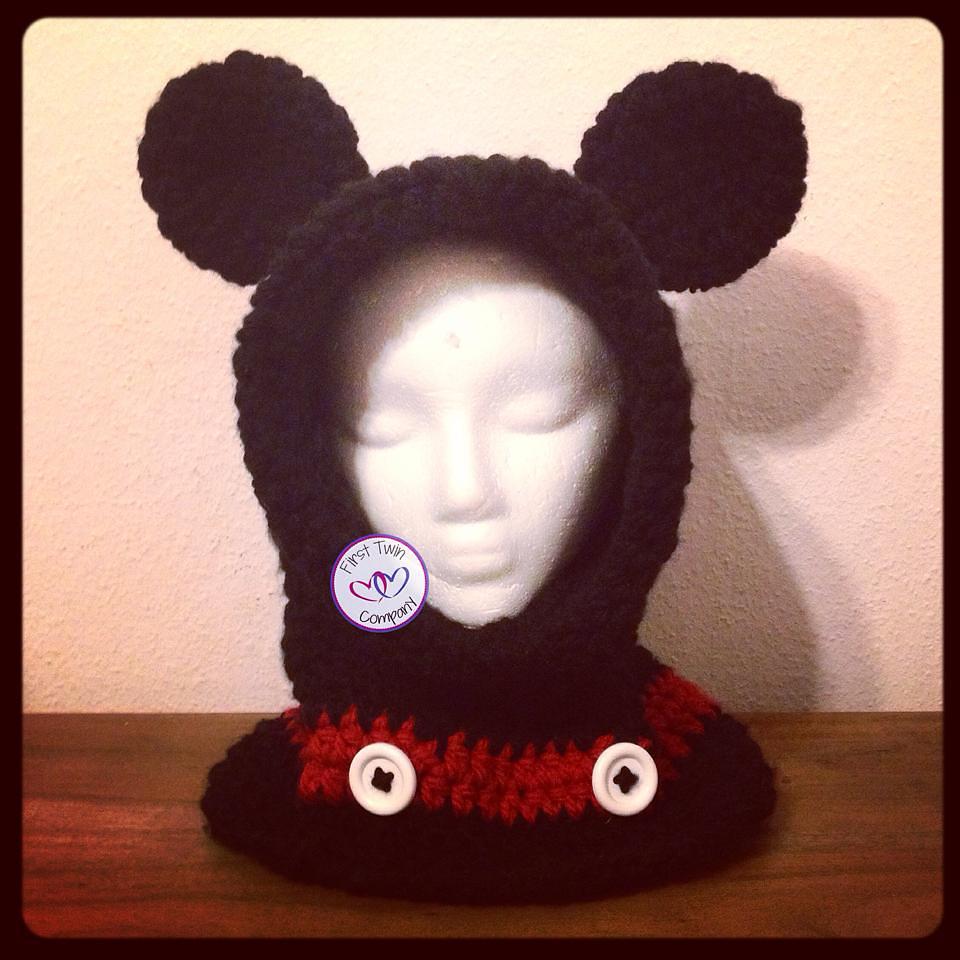 Mickey Mouse Inspired Hooded Cowl