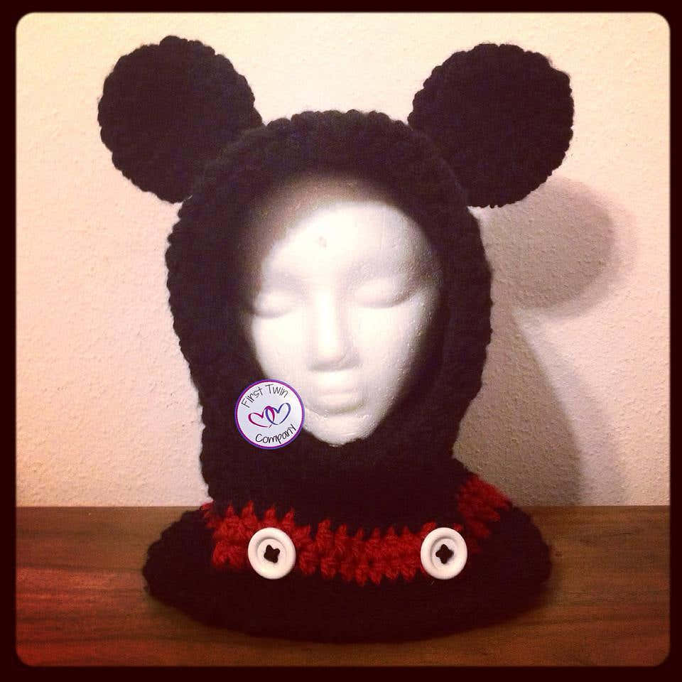 Mickey Mouse Inspired Hooded Cowl