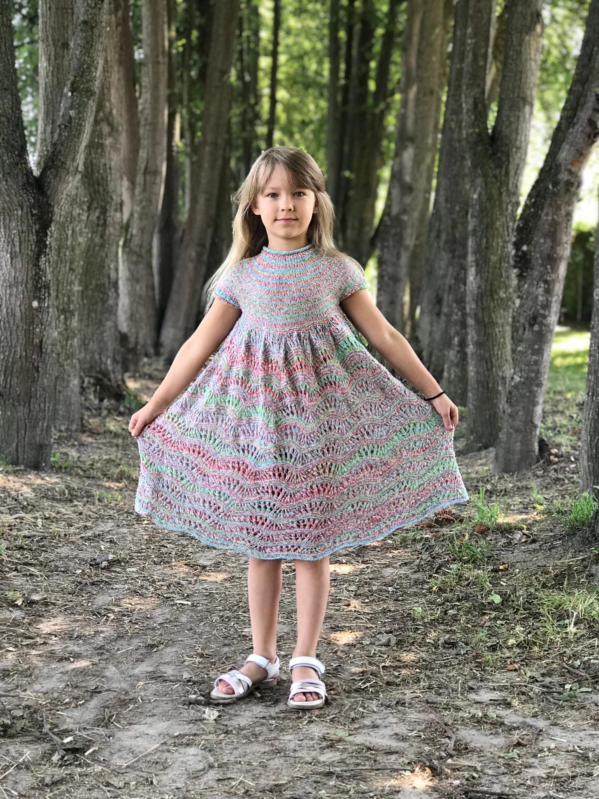 Wave Dress For Little Miss