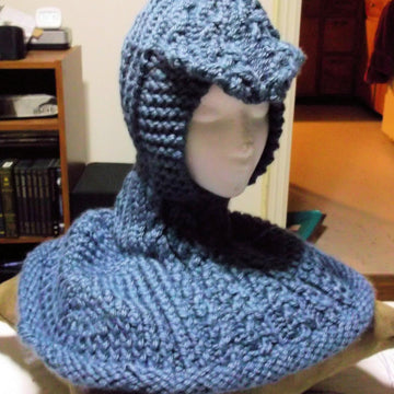 Cabled Hooded Cowl