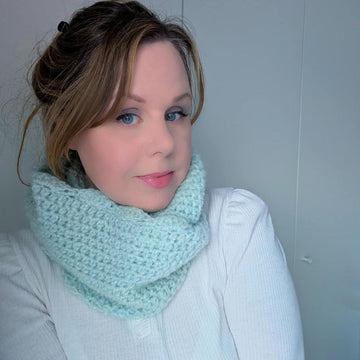 Crochet Winter Grace Infinity Scarf Pattern