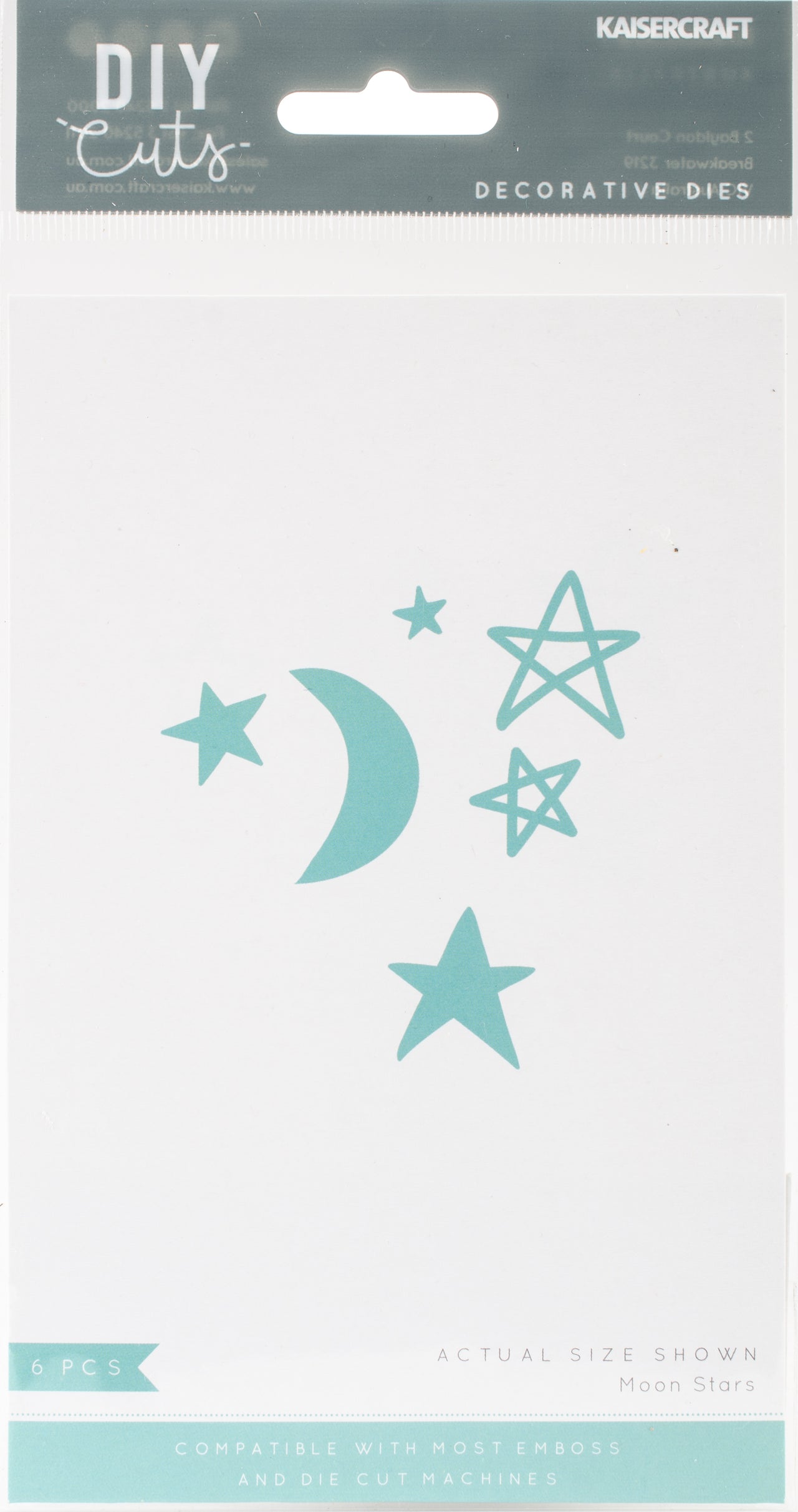 Kaisercraft Decorative Die - Moon Stars .25" To 1.25"