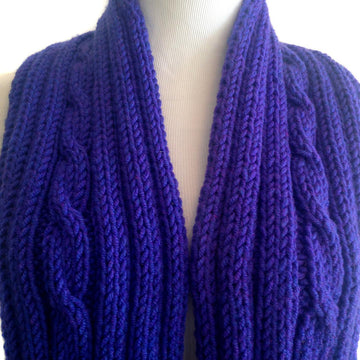 IN HER SHOES Cable Rib Scarf