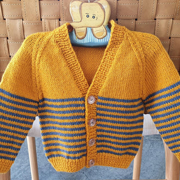 Pepper - Child's striped raglan cardigan