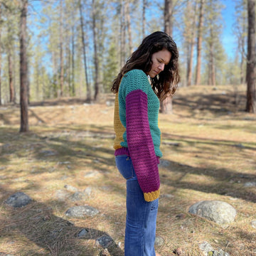 Apricity Color Block Sweater