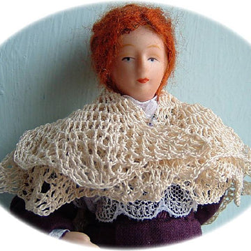 1:12th scale Ladies shoulder shawl c. 1880-1915