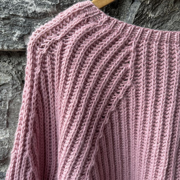 Matilda V-neck brioche sweater