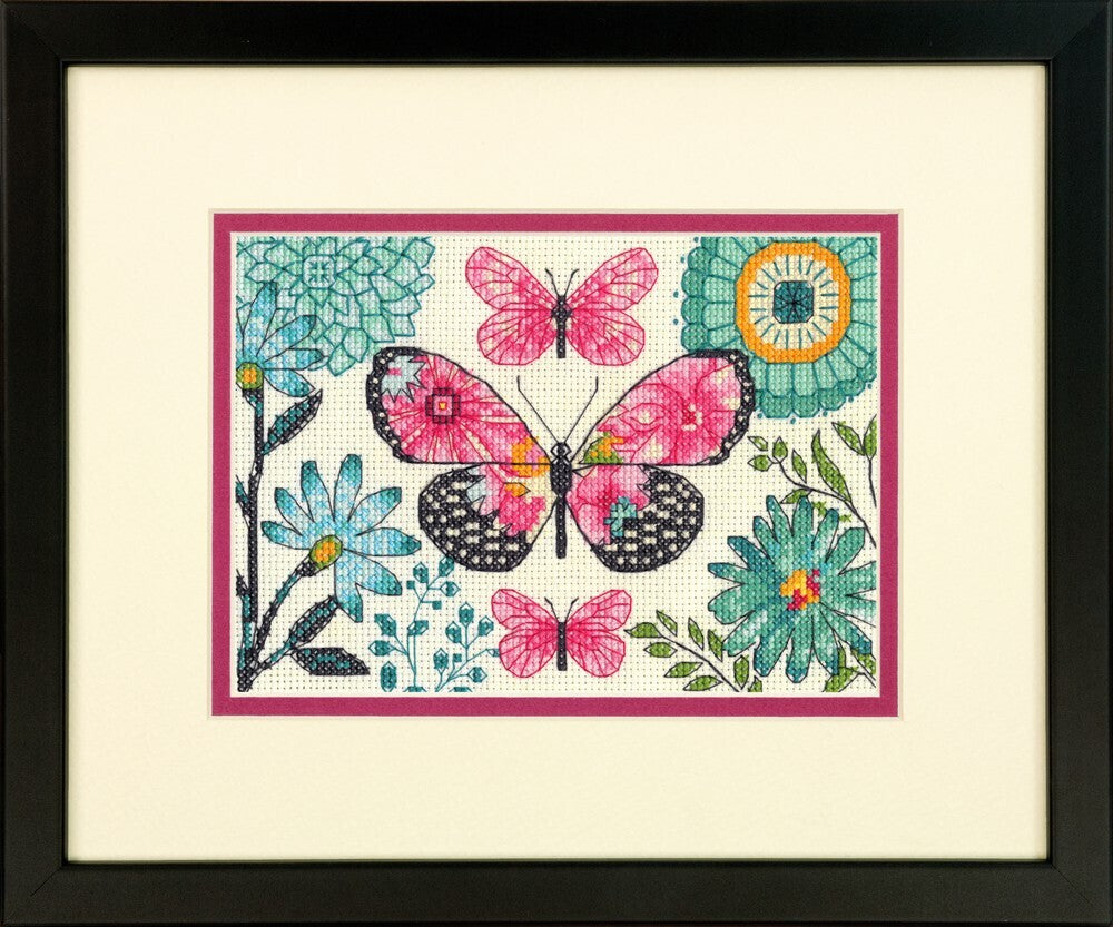 Dimensions Butterfly Dream Cross Stitch Kit - 17cm x 12cm