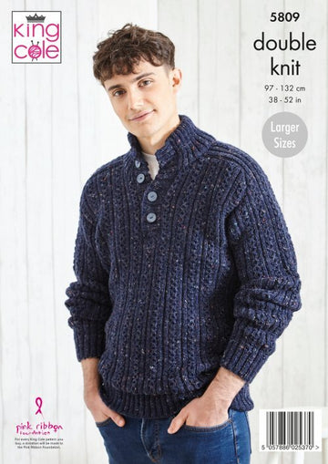 Sweaters in King Cole Merino Blend DK - P5809 - Leaflet