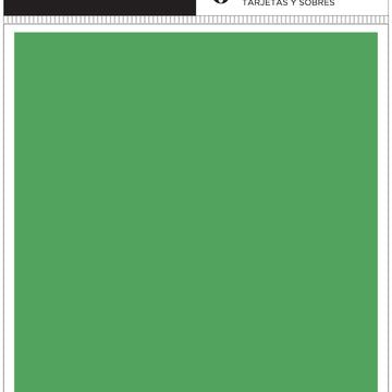 Bazzill Cards W/Envelopes 4.25"X5.5" 6/Pkg - Greens