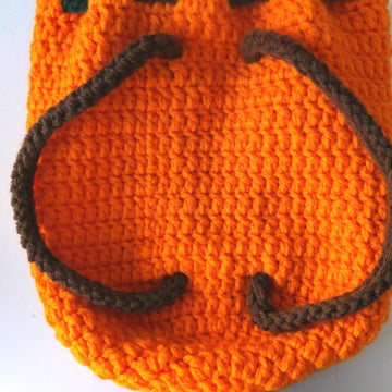 Pumpkin Drawstring Backpack